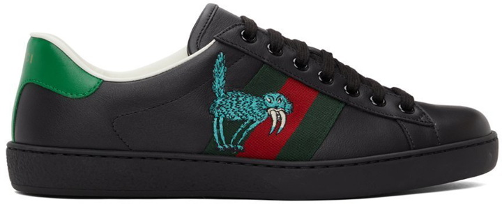 Photo: Gucci Black Freya Hartas Ace Sneakers