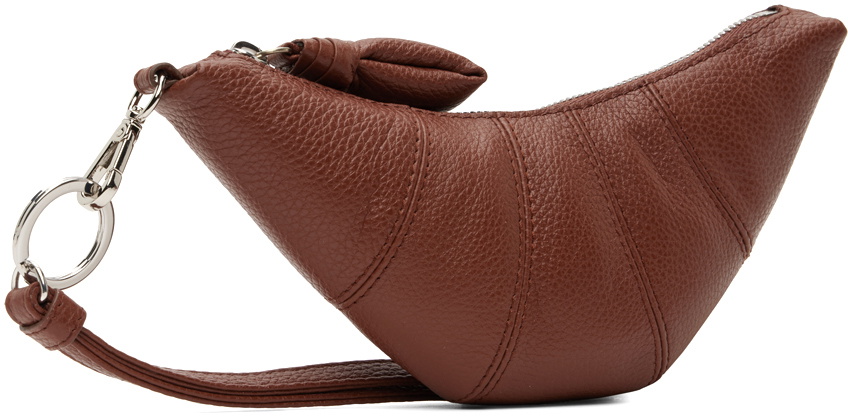 LEMAIRE Brown Croissant Coin Pouch Lemaire