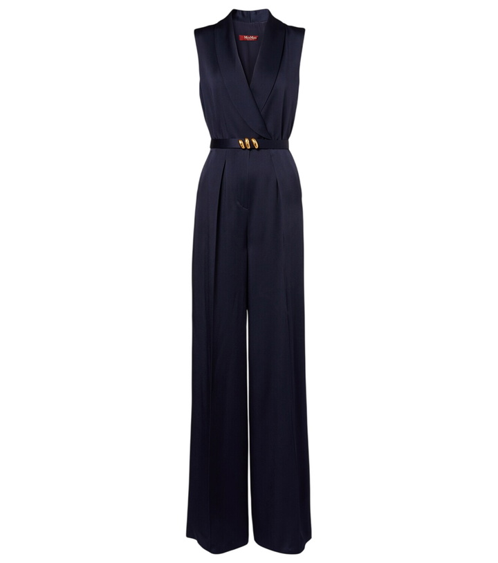 Photo: Max Mara Elegante belted satin jumpsuit