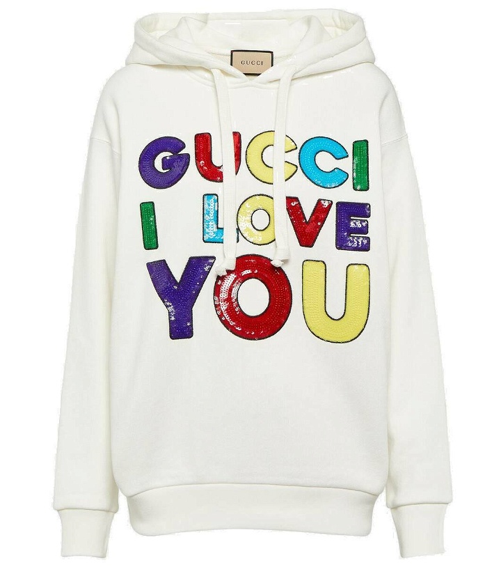 Photo: Gucci Sequined cotton jersey hoodie