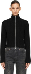 OUR LEGACY Black Slim Zip Longsleeve Sweater
