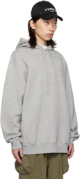 VTMNTS Gray Embroidered Hoodie