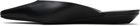 Loulou de Saison Black Diane Calf Leather Mule Flats