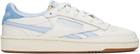 Reebok Classics Off-White & Blue Club C Revenge Vintage Sneakers