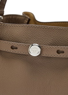 Tory Burch Romy Pebbled Leather Bucket bag - Mid Brown - One Size