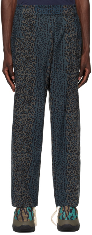 Photo: South2 West8 Blue Leopard Trousers
