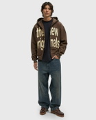 The New Originals BIG LOGO ZIP UP HOODIE Brown Mens Hoodies/Zipper