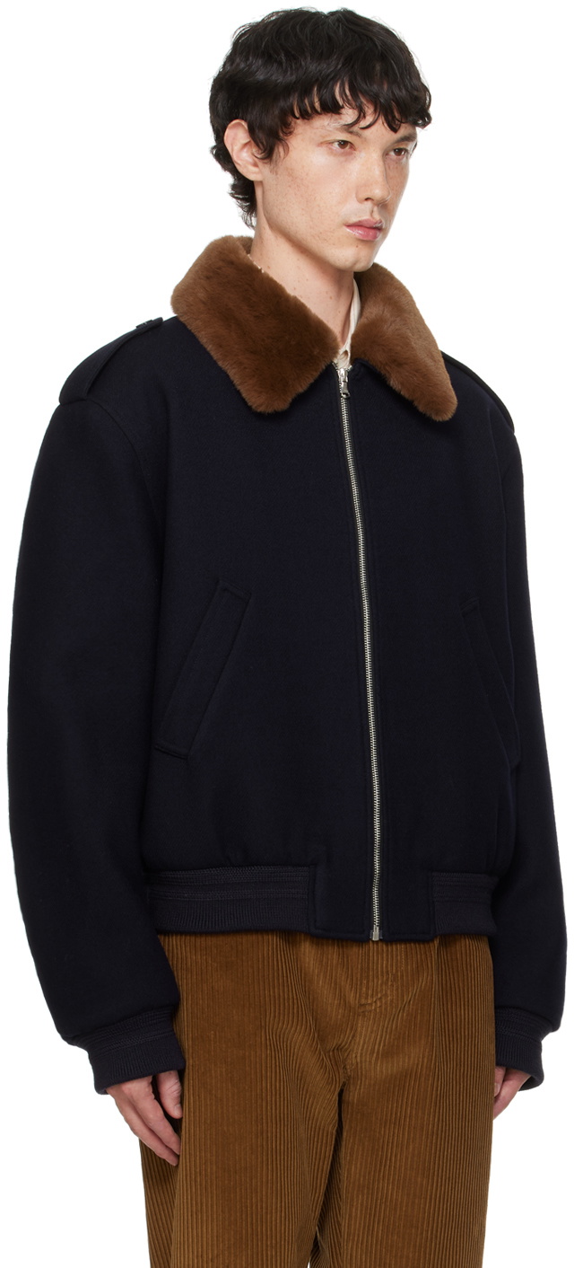 Recto Navy Epaulet Jacket