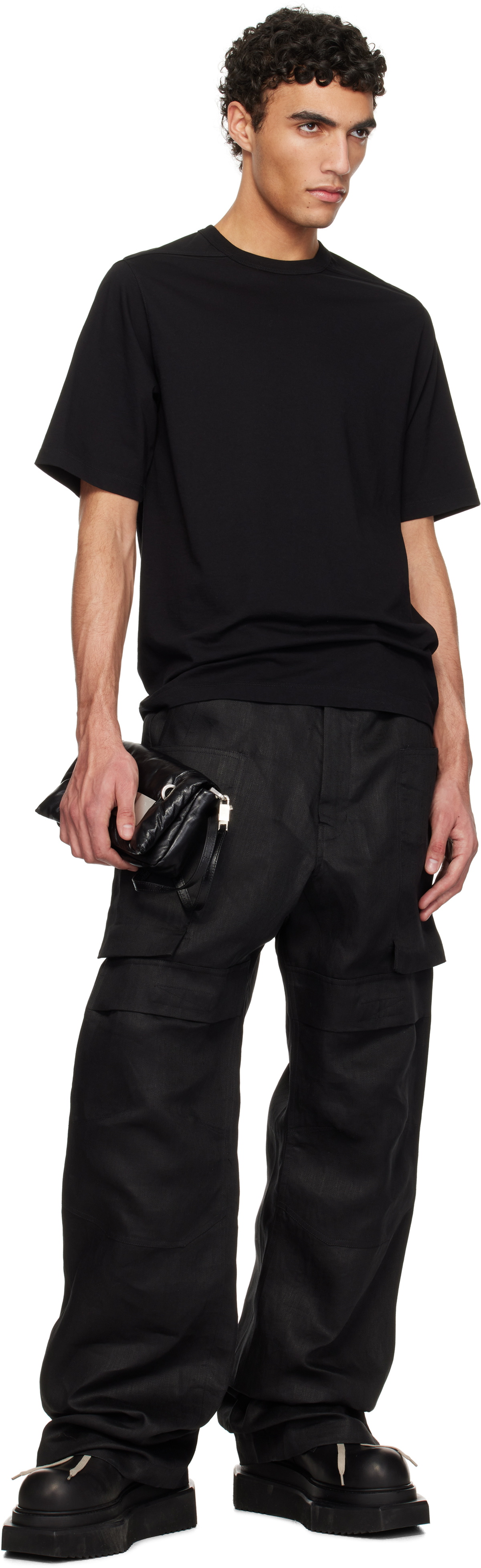 Rick Owens Black Hollywood Brad T-shirt Rick Owens