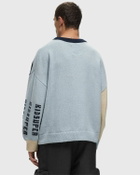 Kid Super Studios Face Boxy Sweater Blue Pullovers