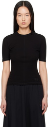 Y-3 Black Fitted Short Sleeve T-shirt