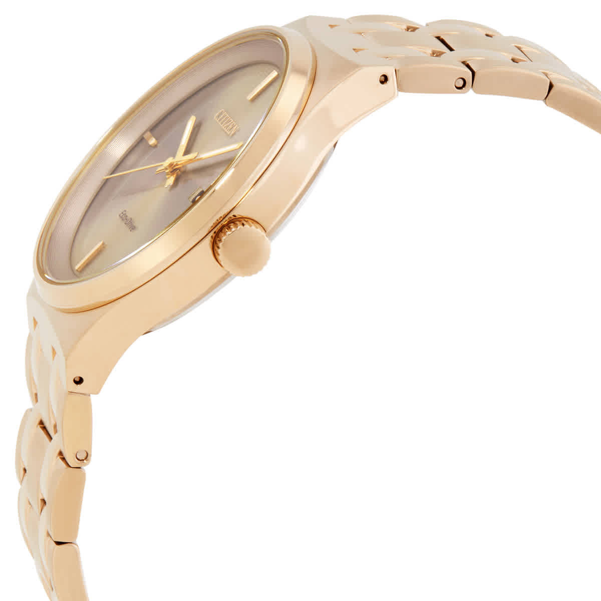 Citizen Eco-Drive Rose Gold Dial Mens Watch BM7653-50Q