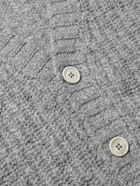 Incotex - Zanone Ribbed Wool Cardigan - Gray