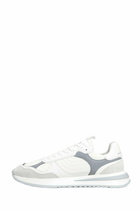 Philippe Model Olympique Low Sneakers In White Leather And Fabric