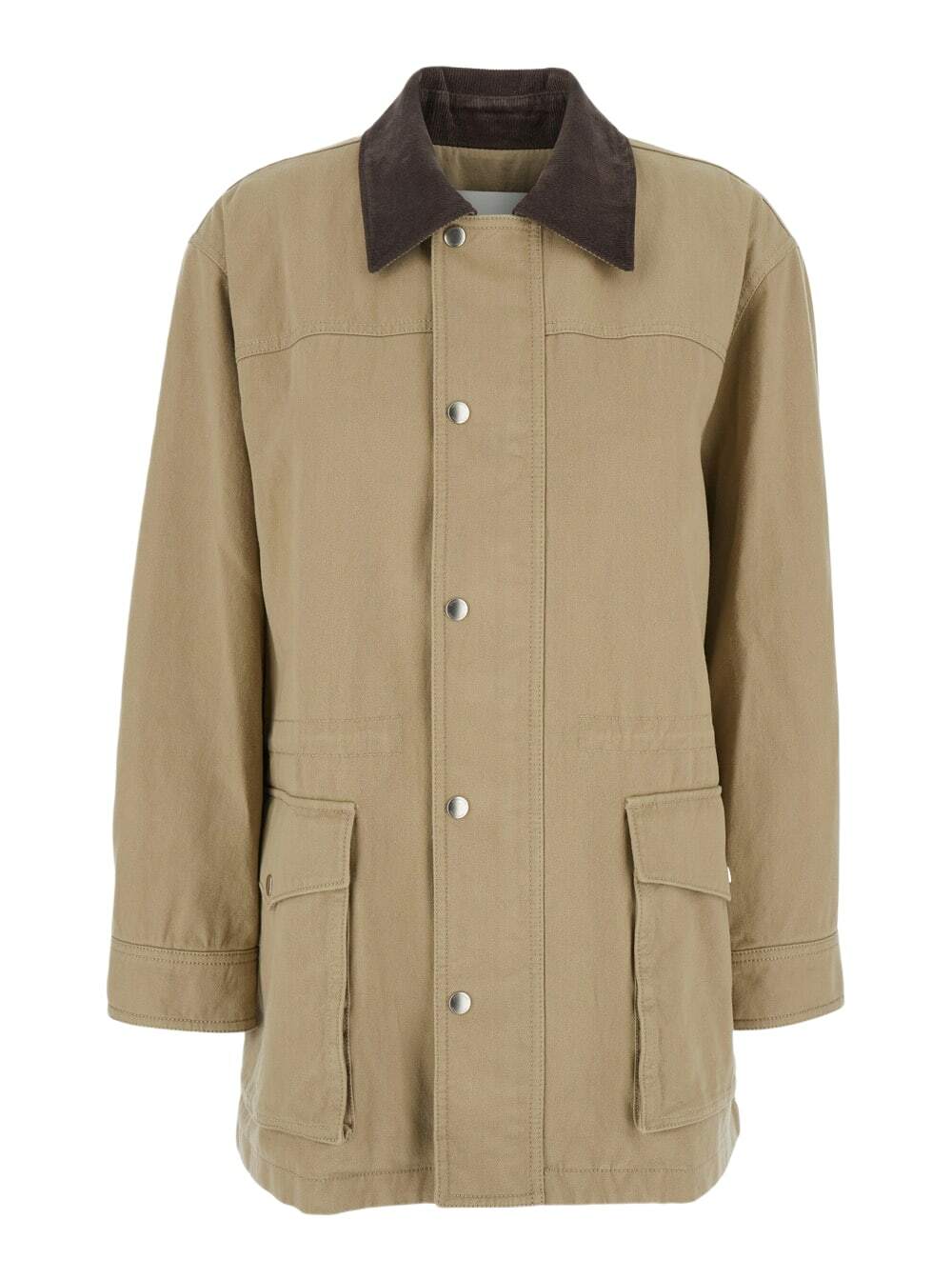 DUNST Women's Unisex Suede Half Jacket in Camel Beige Dunst