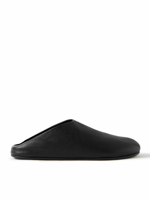 Photo: The Row - Hudson Full-Grain Leather Clogs - Black
