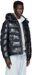 Moncler Navy Maya Short Down Jacket