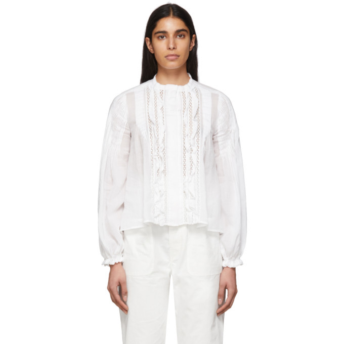 Isabel Marant White Samaly Blouse Isabel Marant