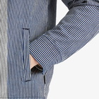 Barbour Men's Ticking Stripe Overshirt in Indigo Stripe
