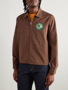 Human Made - Drizzler Logo-Print Canvas Jacket - Brown
