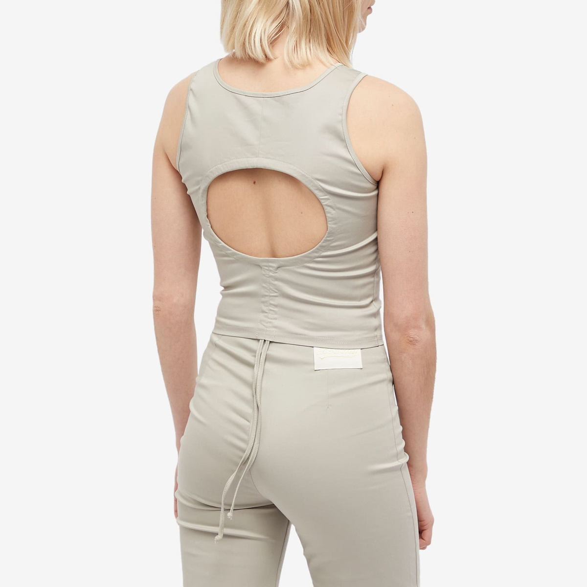 Peachy Den Women's Luella Vest Top in Stone