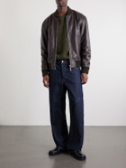Officine Générale - Maony Leather Jacket - Brown