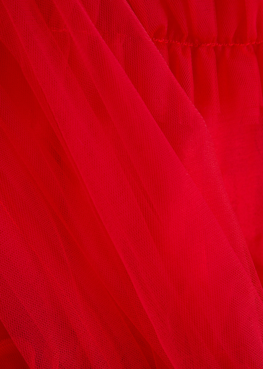 Sister Jane Palace Ruffled Tulle top Red Sister Jane