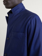Frescobol Carioca - Lima Linen and Wool-Blend Suit Jacket - Blue