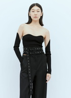 Rokh Rib Bustier With Detached Sleeves