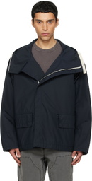 nanamica Navy Hooded Deck Jacket