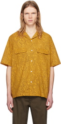 Pilgrim Surf + Supply Yellow Sam Paisley Short Sleeve Shirt