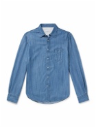 Officine Générale - Slim-Fit Lyocell-Chambray Shirt - Blue