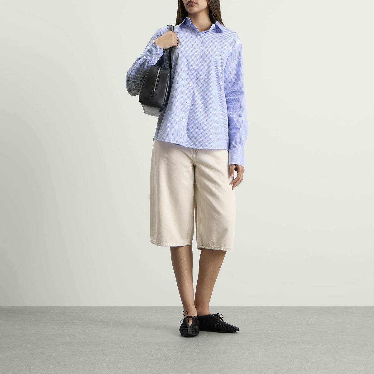 Anine Bing Women's Essie Shirt in Blue Stripe