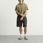 Les Tien Men's Pique Cotton Tennis Polo Shirt in Military Ice