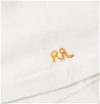 RRL - Logo-Embroidered Cotton-Jersey T-Shirt - White