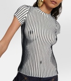 Jean Paul Gaultier Lurex striped top