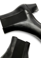 Saint Laurent Rainer 55 Leather Chelsea Boots Black