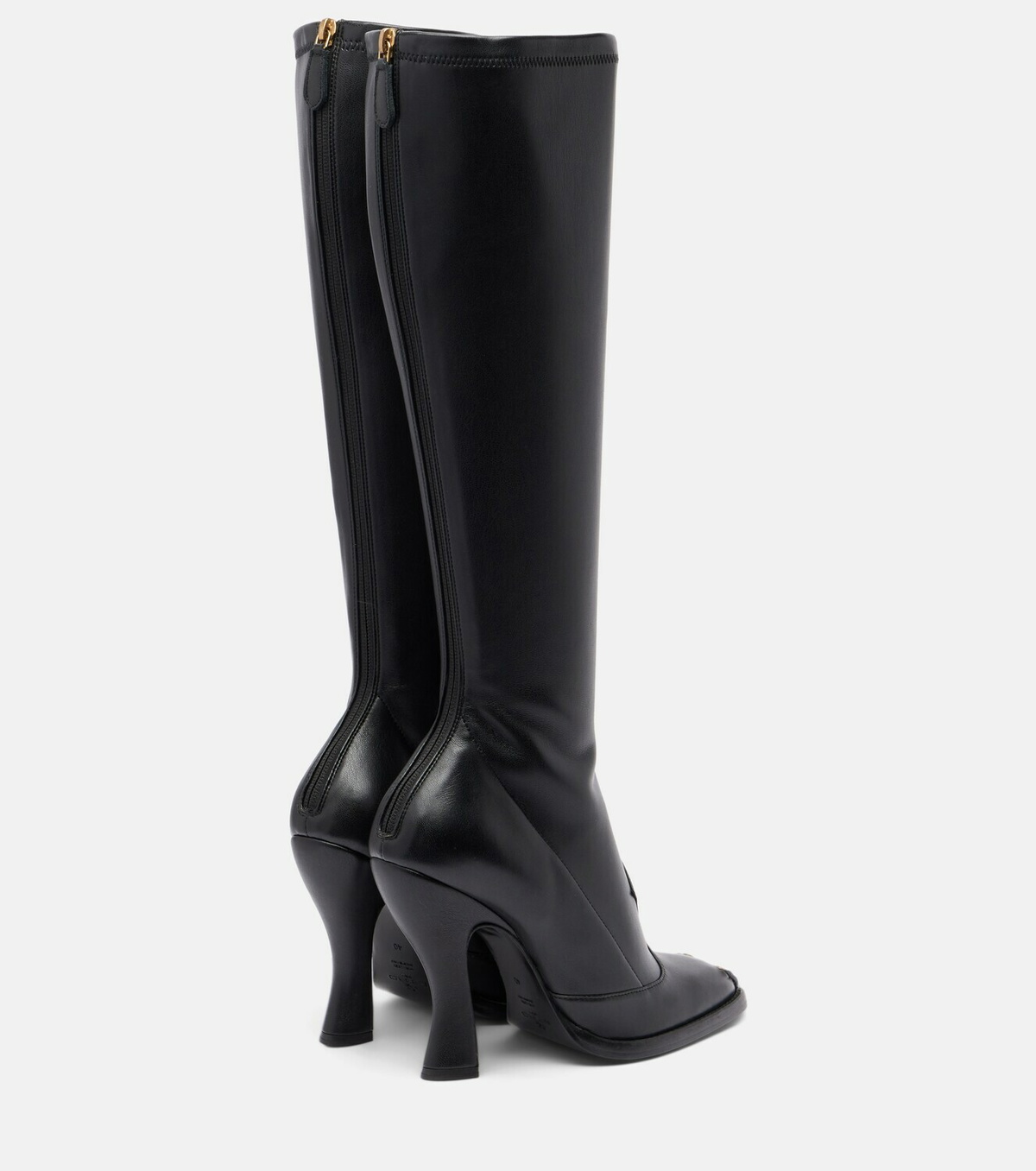 Etro Studded leather knee-high boots