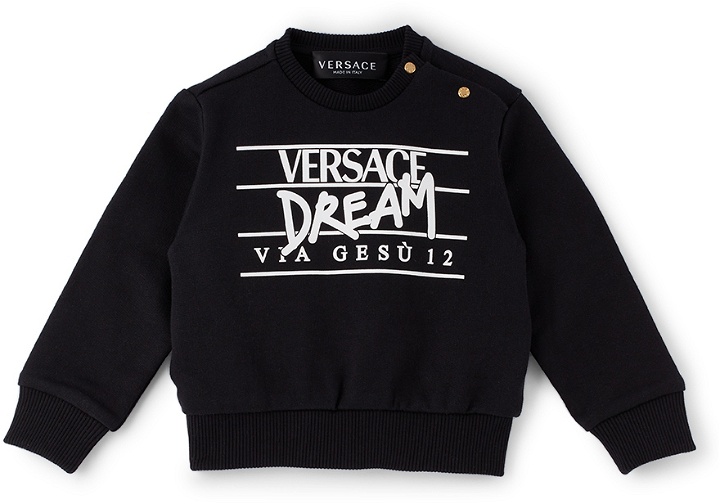 Photo: Versace Baby Black Dream Logo Sweatshirt