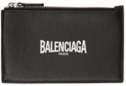 Balenciaga Black Large Long Cash Coin & Card Holder