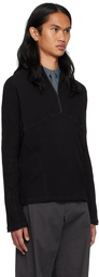 Hyein Seo Black Half-Zip Sweater