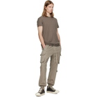 Rick Owens DRKSHDW Taupe Tower Mastodon Cut Sweatpants