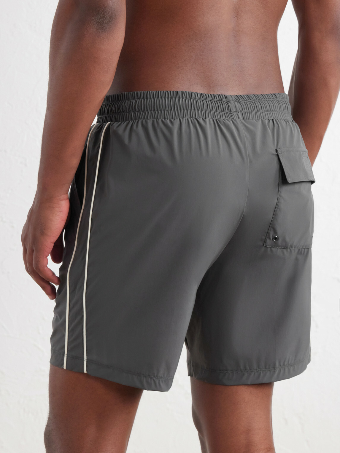 James Perse - Straight-Leg Mid-Length Swim Shorts - Gray