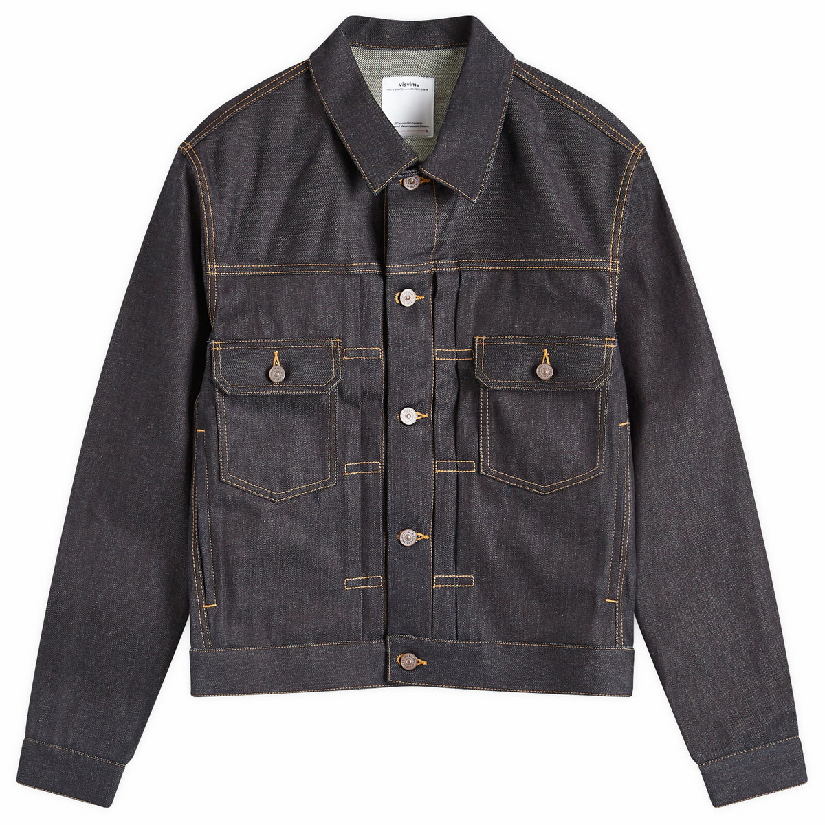 Visvim - Slim-Fit Pleated Denim Jacket - Blue Visvim