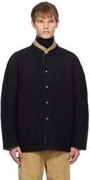 Nanamica Navy & Tan Press-Stud Reversible Jacket