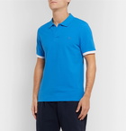 Vilebrequin - Palatin Slim-Fit Contrast-Tipped Cotton-Piqué Polo Shirt - Blue