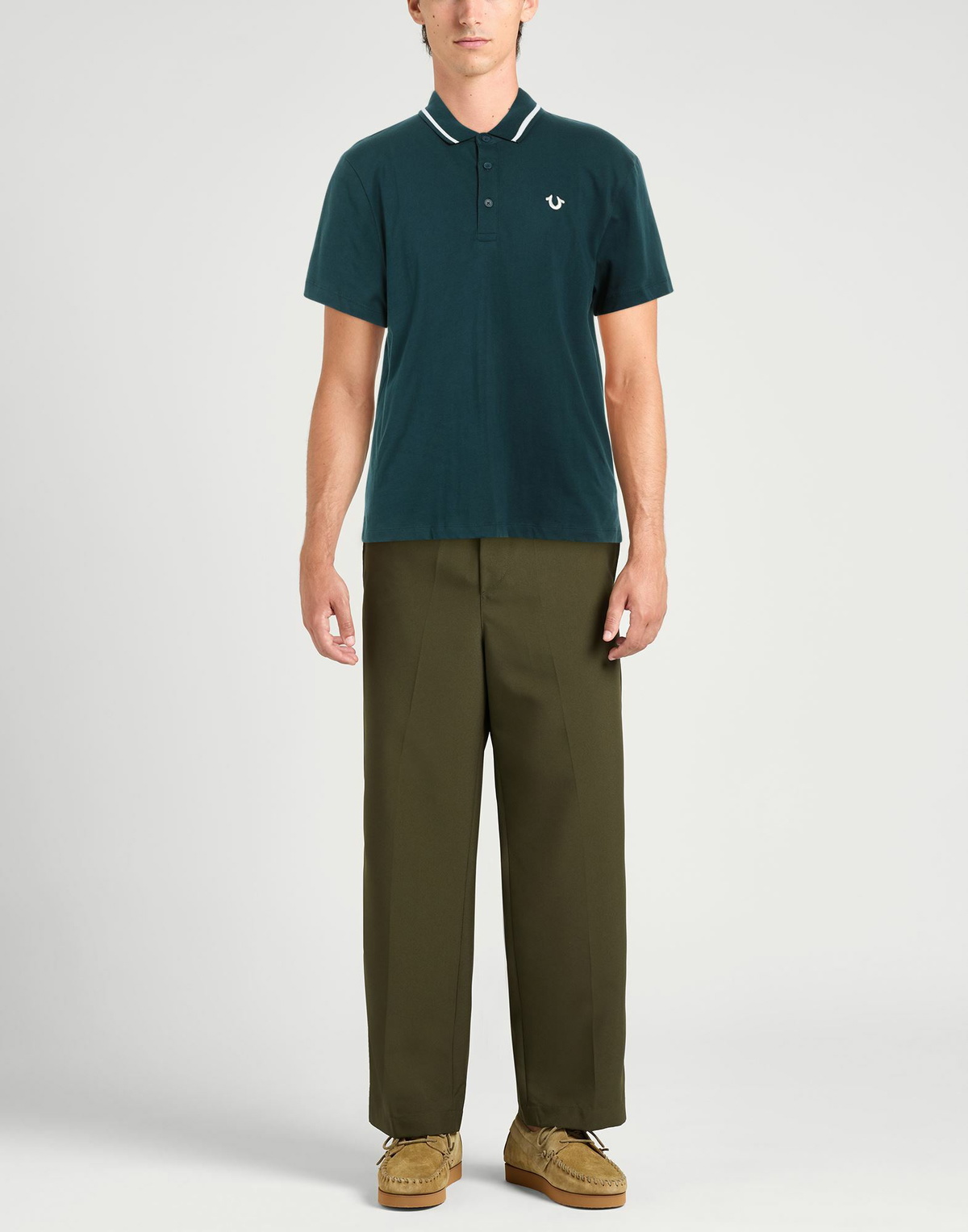 True Religion Mens Polo shirt Emerald in Green