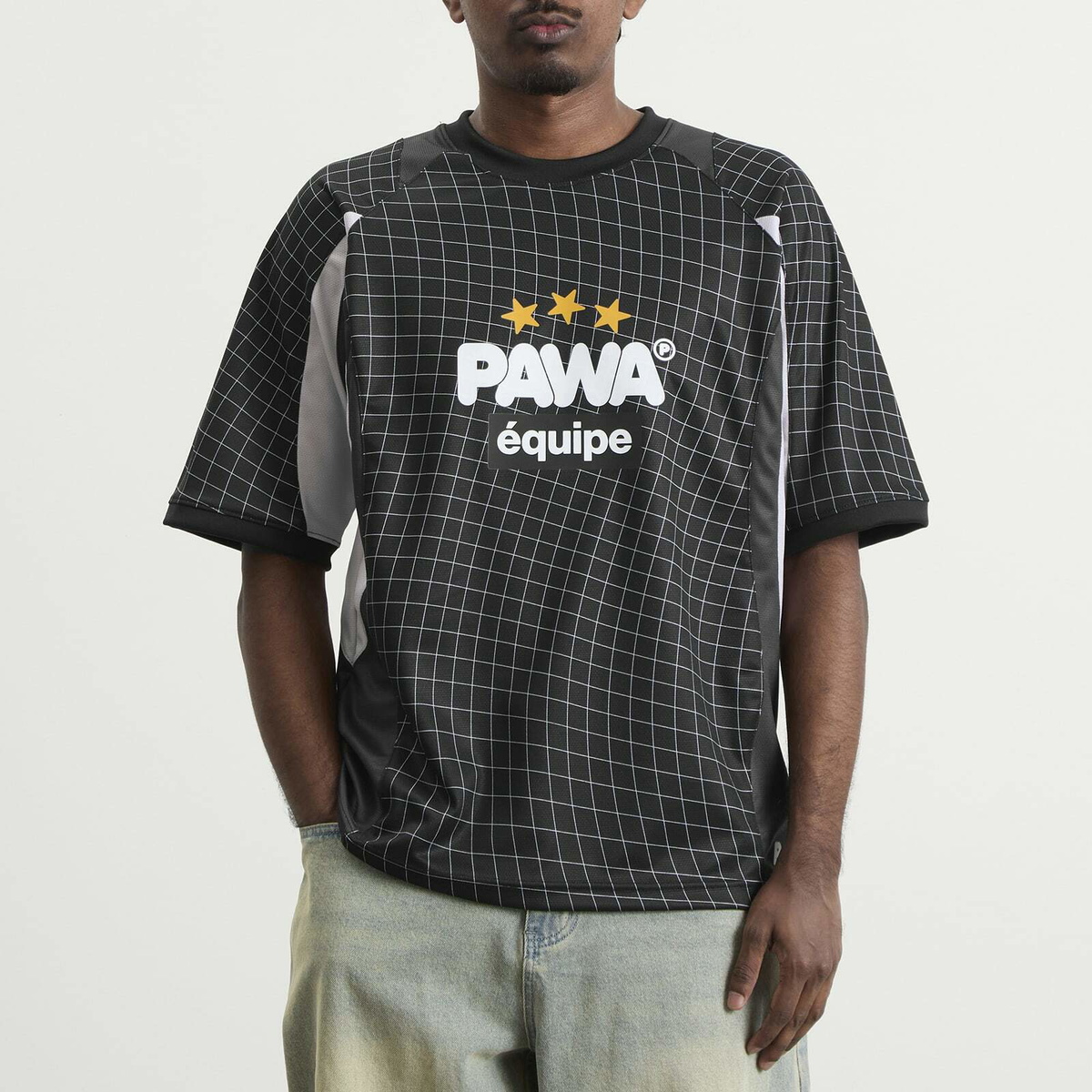 Pawa Speed Sports Men's Equipe Football Shirt in Black