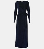 Diane von Furstenberg Simona lamé wrap dress