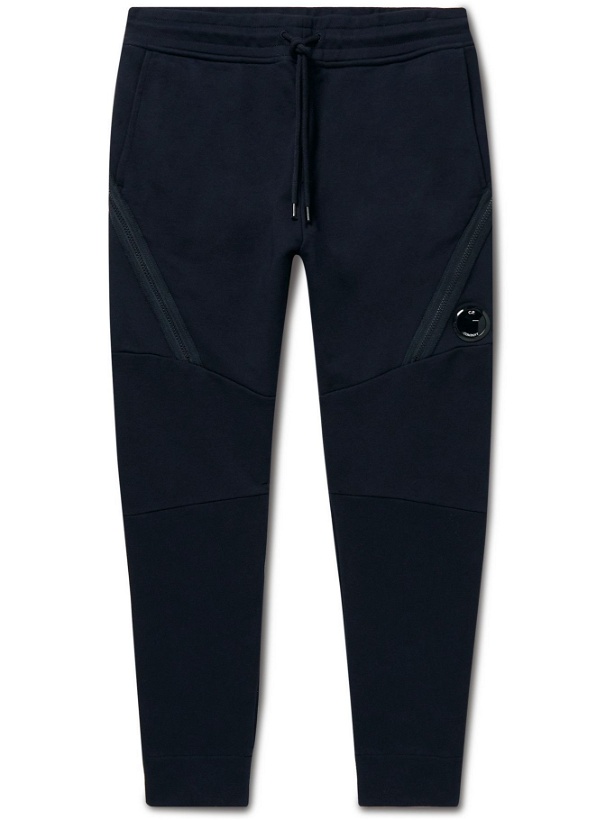 Photo: C.P. Company - Tapered Cotton-Jersey Track Pants - Blue